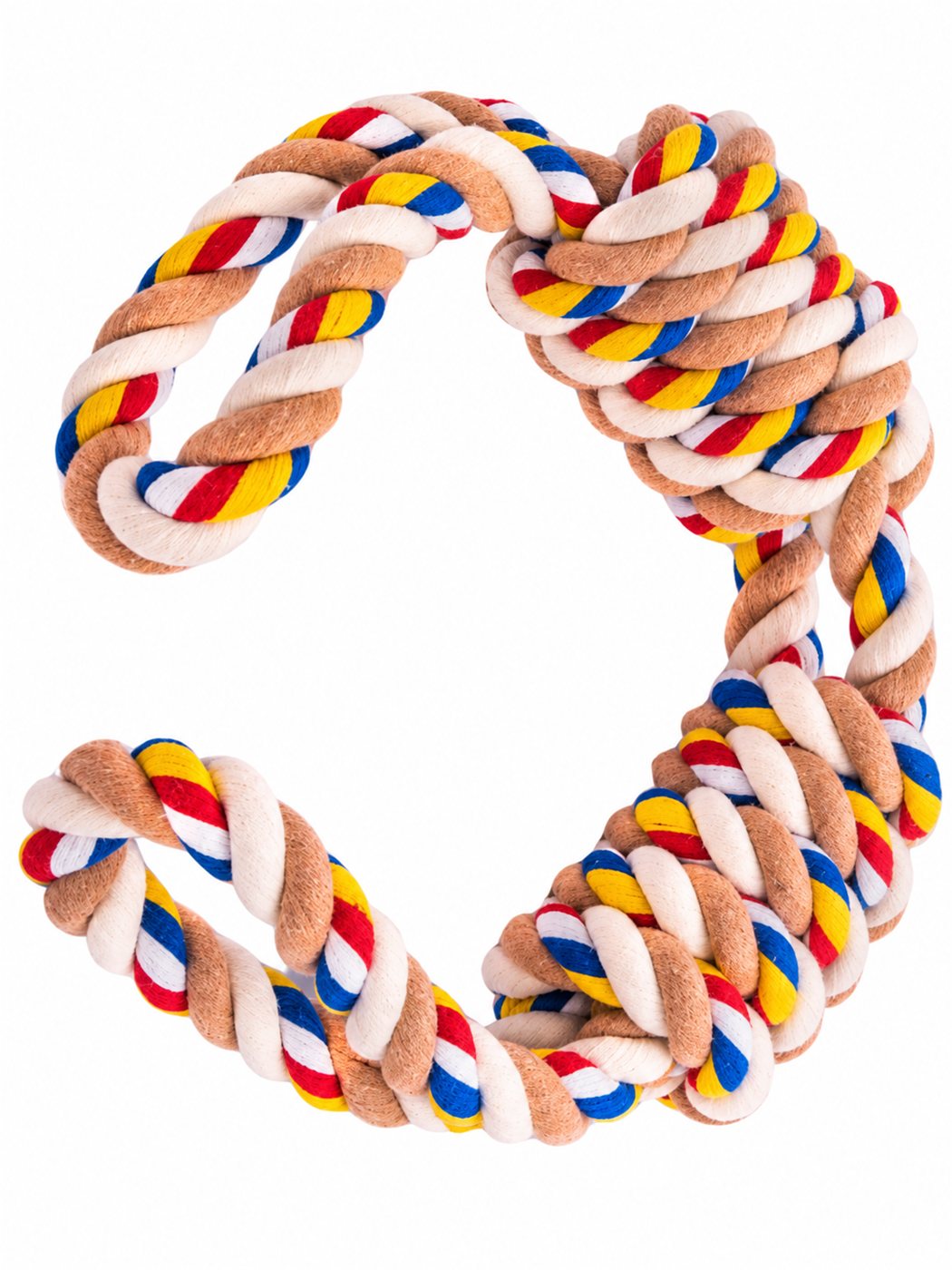 Two-Knot Cotton Rope Tug